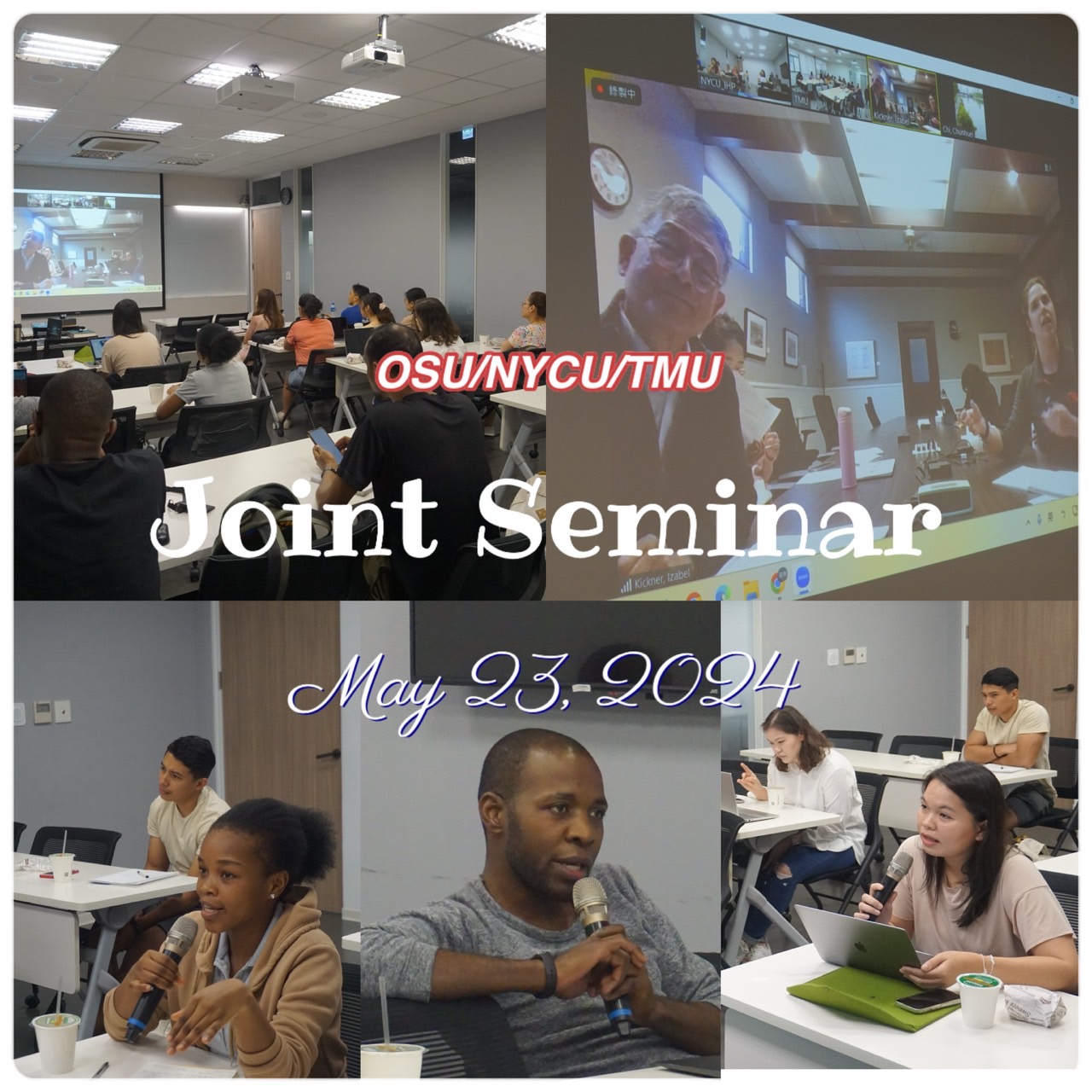 Joint Seminar: OSU+TMU+NYCU on May 23 